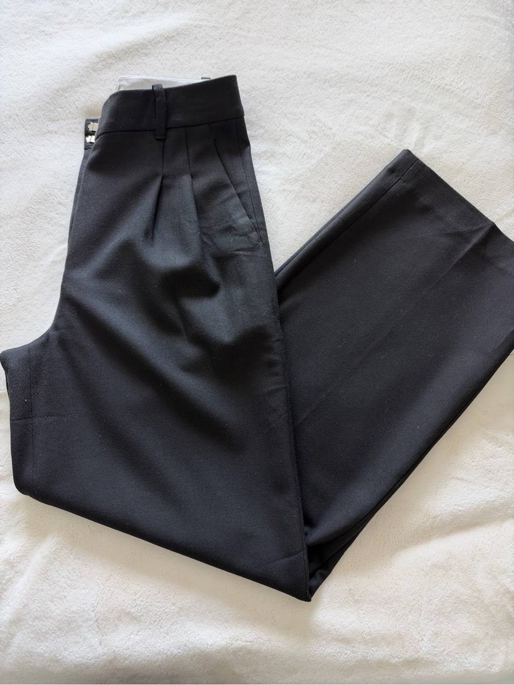 Wilfred Black Pleated Men's Dress Trousers
